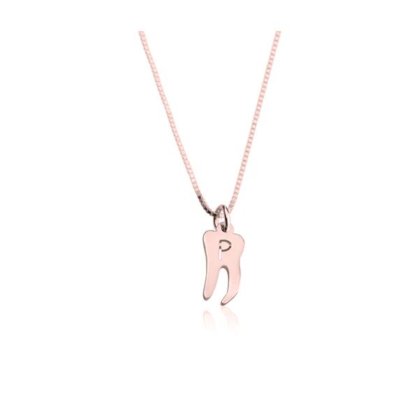 Unbranded Tooth Fairy Initial Necklace