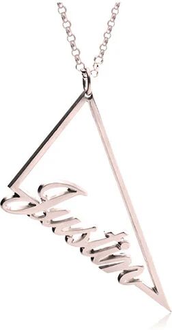 Unbranded Triangle Name Necklace