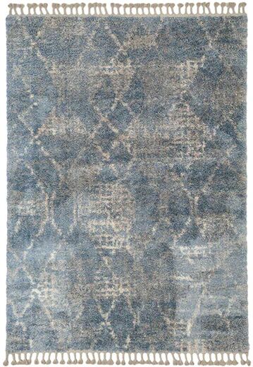 Unbranded Versay Blue Shag Rug 80 X 300 Cm