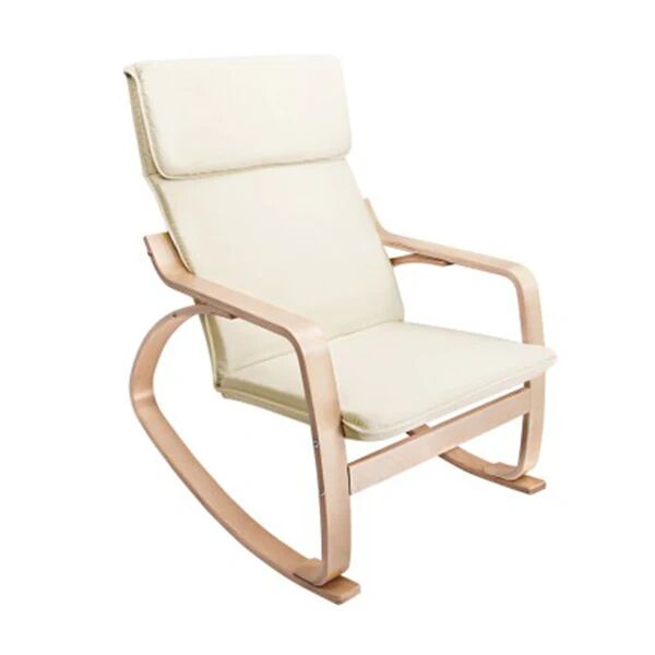 Artiss Fabric Rocking Armchair Beige