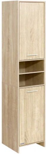 Artiss Bathroom Cabinet 185Cm Tallboy Toilet Storage Laundry Cupboard Oak