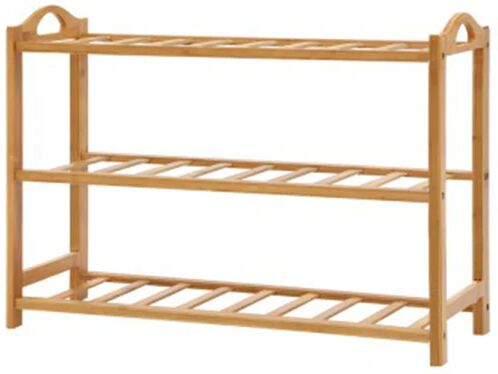 Artiss 3 Tiers Bamboo Shoe Rack Storage Organizer Wooden Shelves