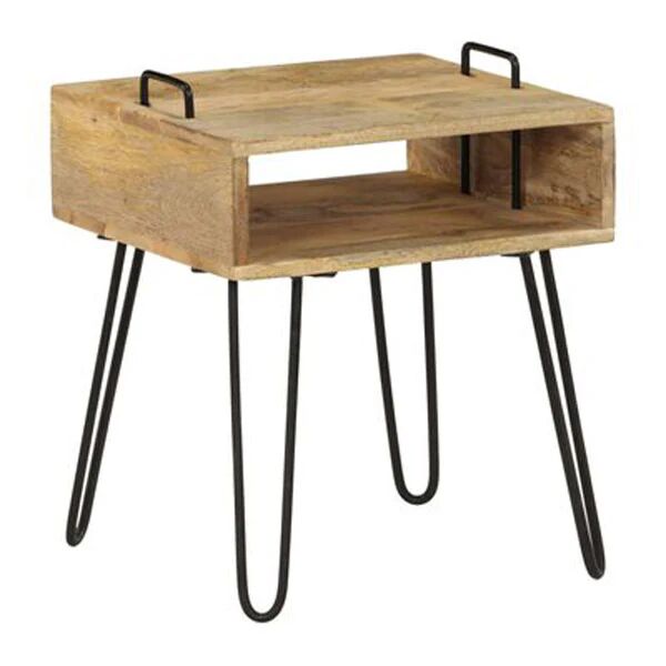 Unbranded Bedside Table Solid Mango Wood 40X34X47 Cm