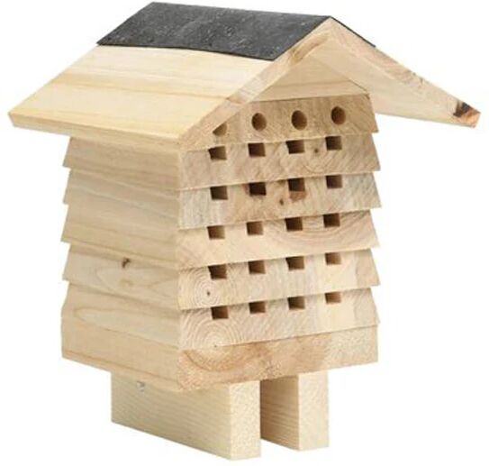 Unbranded Bee Hotel Solid Firwood 22X20X20 Cm