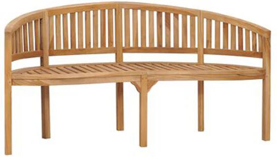 Unbranded Banana Bench 180 Cm Solid Teak Wood