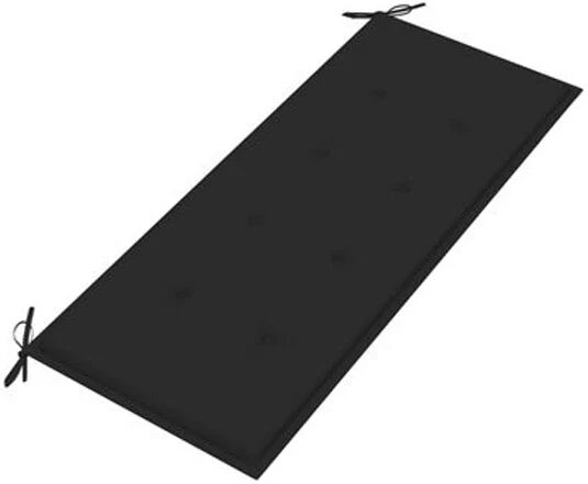 Unbranded Garden Bench Cushion Black 120X50X4 Cm