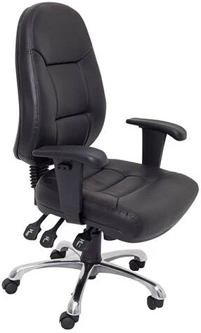 Unbranded Jupiter High Back Pu Leather Commercial Grade Chair Black