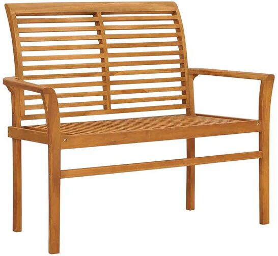 Unbranded Garden Bench 112 Cm Solid Teak Wood