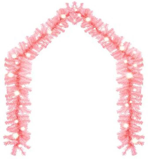 Unbranded Christmas Garland With Led Lights 5 M Pink Colour