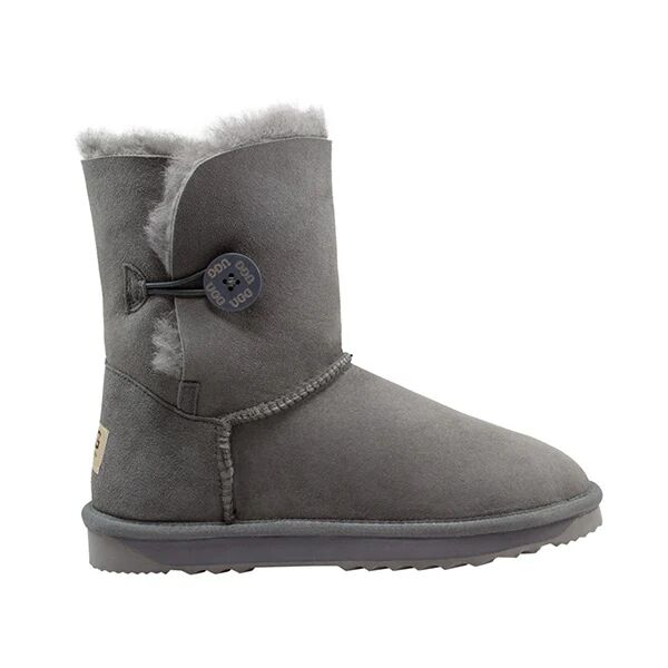 Comfort Me Australian Made Mid Bailey Button Ugg Boot Grey