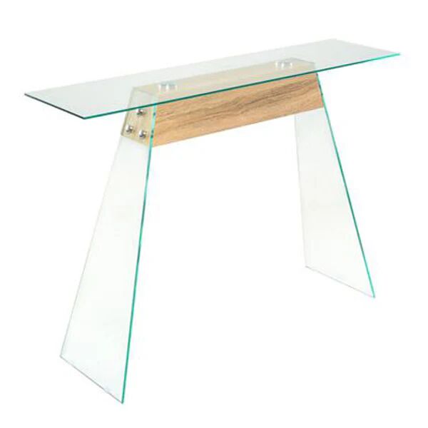 Unbranded Console Table Mdf And Glass 120X30X76 Cm
