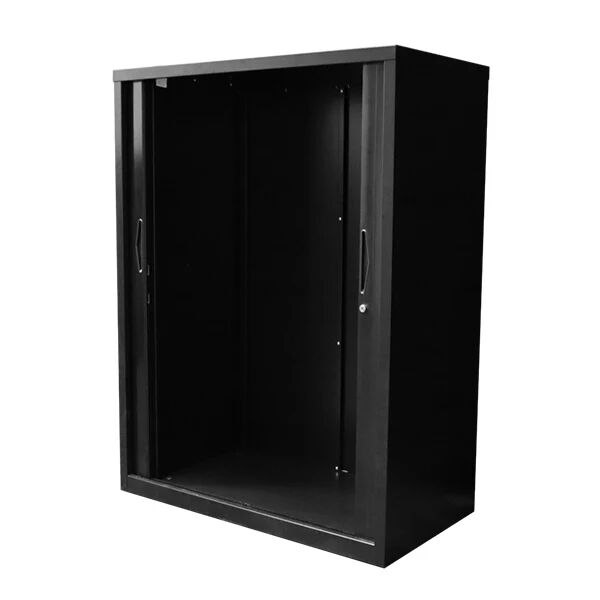 Unbranded Move Tambour Door Unit Shelves Not Included 1200 X 900 X 473Mm Black