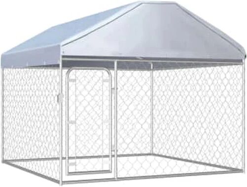 Unbranded Outdoor Dog Kennel With Roof 200X200X135 Cm