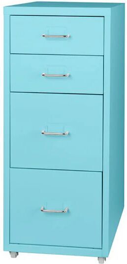 Unbranded Filing Cabinet Storage Cabinets Steel With 4 Drawers 41X28X68 Cm