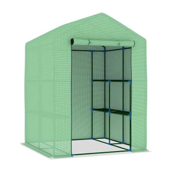 Unbranded Greenhouse With Shelves Steel 143X143X195 Cm
