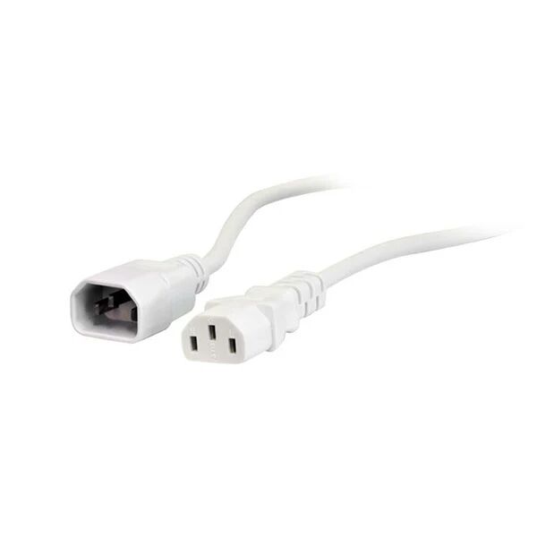 Unbranded Iec Extension Cord 5M M To F White