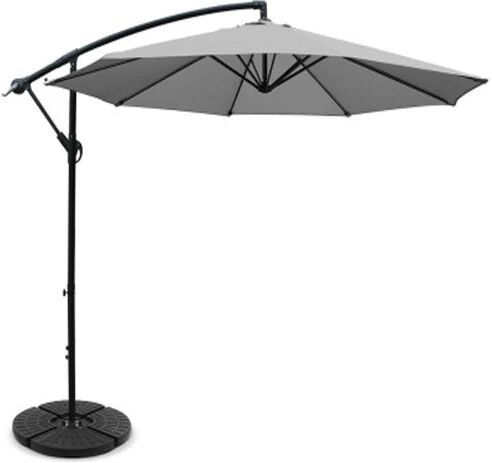 Instahut 3M Outdoor Umbrella Cantilever With 48X48Cm Base Garden Patio