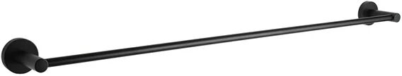 Unbranded Pin Lever Round Black Single Towel Rack Rail 800 Mm