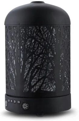 Devanti Aroma Diffuser LED Night Light Black Forrest Pattern 160ml