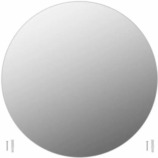 Unbranded Frameless Mirror Round 90 Cm Glass