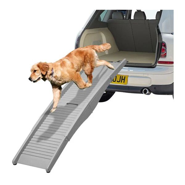 Pawz Dog Ramp For Car Suv Travel Stair Step Foldable Portable Grey