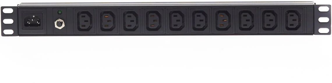 Unbranded 1Ru 10 Way C13 Outlet Horizontal Pdu Rack Mount Power Rail 10A