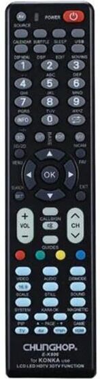 Chunghop Universal Konka Tv Remote Control Replacement Lcd Led Hdtv Hd Tvs