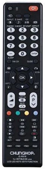 Chunghop Universal Hitachi Tv Remote Control Replacement Lcd Led Hdtv Hd Tvs