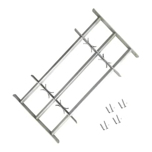 Unbranded Adjustable Security Grille For Windows With 3 Crossbars 700 To 1050Mm