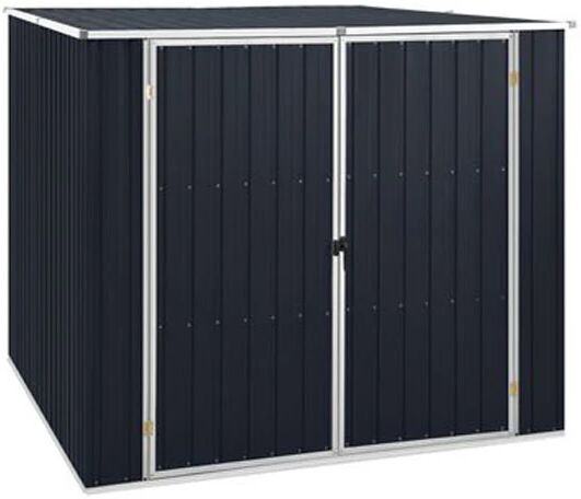 Unbranded Garden Shed Anthracite 195X198X159 Cm Galvanised Steel