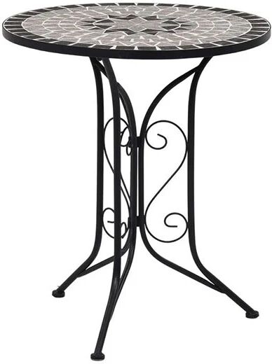 Unbranded Mosaic Bistro Table Grey 61Cm Ceramic