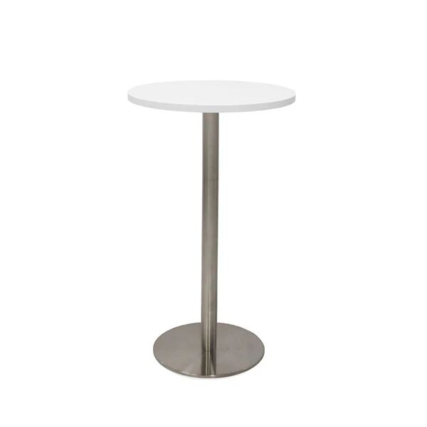 Unbranded Annular Dry Bar Table Natural White Stainless Steel