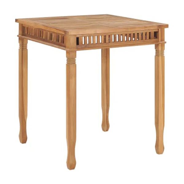 Unbranded Garden Dining Table 80X80X80 Cm Solid Teak Wood