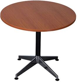 Unbranded Cyclone Round Meeting Table 1200Mm Cherry