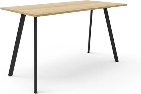 Unbranded Perpetuity High Bar Table 1800Mm W X 750Mm D X 1050Mm H N Oak Black