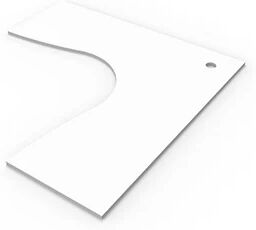 Unbranded Edge Workstation Table Top Only 1500Mm X 1500Mm White