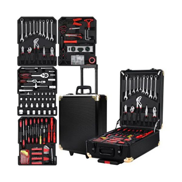 Unbranded 816 Pcs Tool Kit Trolley Case Mechanics Box Toolbox Portable Diy Set