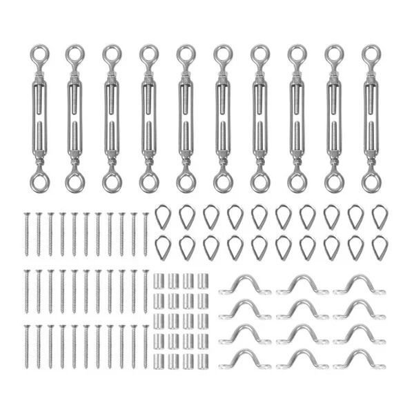 Traderight Wire Rope Diy Balustrade Kit 10 Set Stainless Steel