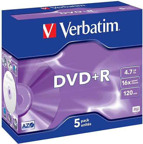 Verbatim Dvdr 16X Jewel 5Pk 4Gb