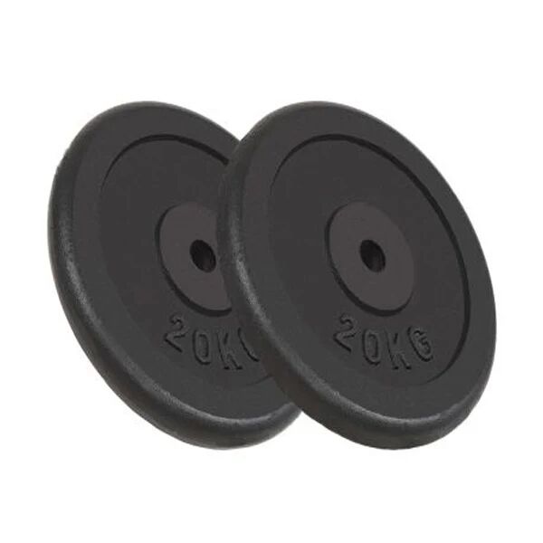 Unbranded Weight Plates 2X20Kg Cast Iron