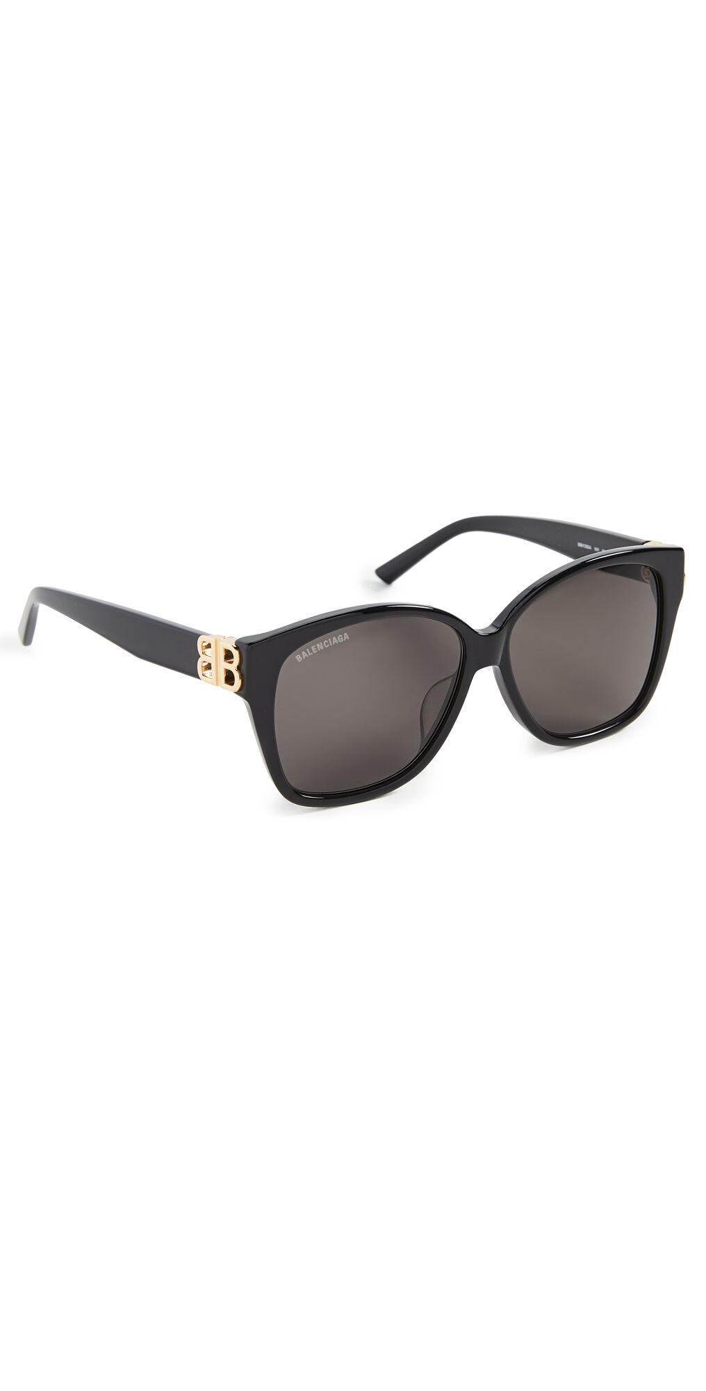 Balenciaga Dynasty Square Sunglasses Black/Gold/Grey One Size  Black/Gold/Grey  size:One Size