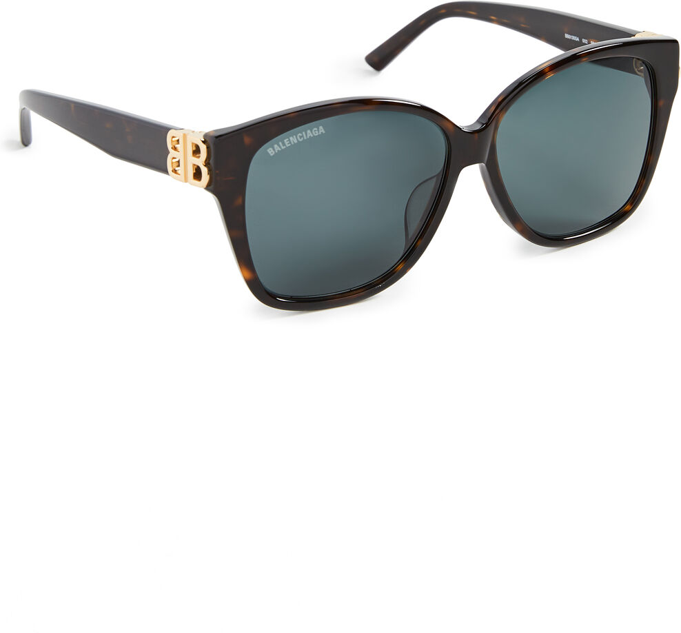 Balenciaga Dynasty Square Sunglasses Havana/Gold/Green One Size  Havana/Gold/Green  size:One Size