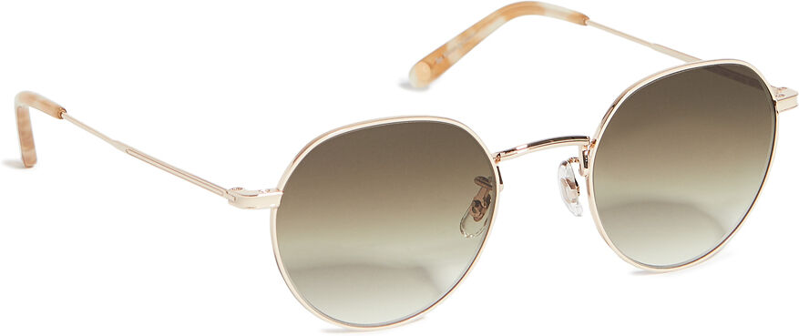 GARRETT LEIGHT Robson 48 Sunglasses Gold-Blonde Shell/Olive One Size  Gold-Blonde Shell/Olive  size:One Size