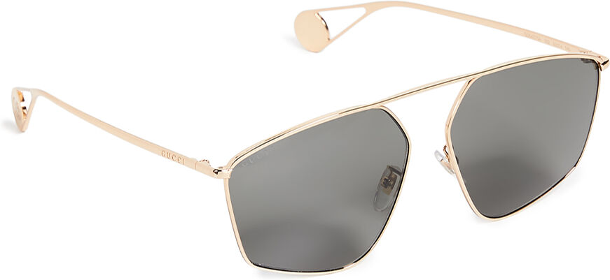 Gucci Evolution Sunglasses Gold/Grey One Size  Gold/Grey  size:One Size