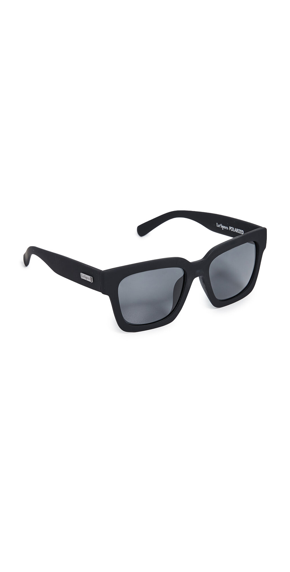 Le Specs Weekend Riot Polarized Sunglasses Black Rubber/Smoke Mono One Size  Black Rubber/Smoke Mono  size:One Size