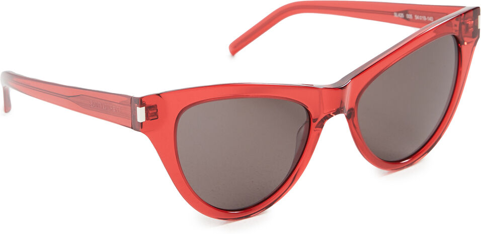 Saint Laurent Classic Cat Eye Sunglasses Red/Red/Black One Size  Red/Red/Black  size:One Size