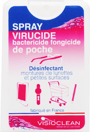 Visioclean Spray Virucide Bactéricide Fongicide de Poche 20ml