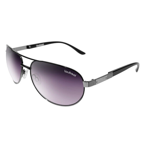 Loubsol Femme Lunettes de Soleil Argent et Noir