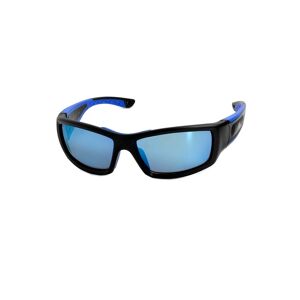 F2 Sonnenbrille, Schmale Sportbrille, schwimmfähig, Vollrand schwarz -blau Größe