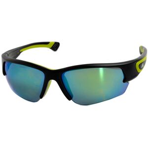 F2 Sonnenbrille, schwimmfähige Sportbrille, unisex, Halbrand schwarz-grün Größe